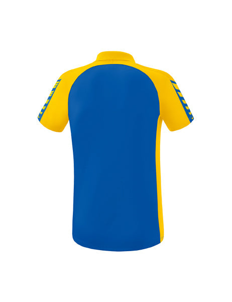 Six Wings Poloshirt Erwachsene new royal/gelb