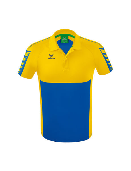 Six Wings Poloshirt Erwachsene new royal/gelb