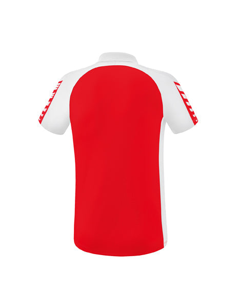 Six Wings Poloshirt Erwachsene rot/weiß