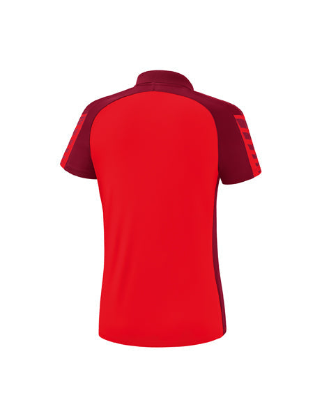 Six Wings Poloshirt Damen rot/bordeaux