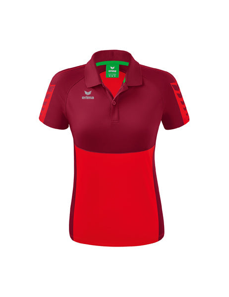 Six Wings Poloshirt Damen rot/bordeaux