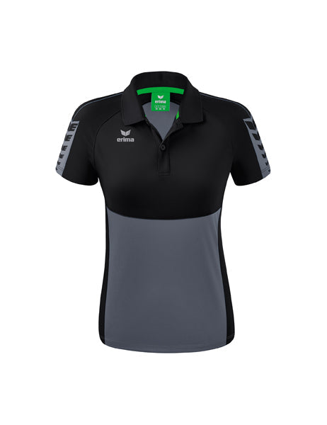Six Wings Poloshirt Damen slate grey/schwarz
