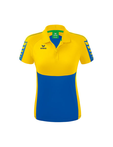 Six Wings Poloshirt Damen new royal/gelb