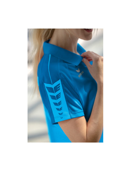 Six Wings Poloshirt Damen curacao/mykonos
