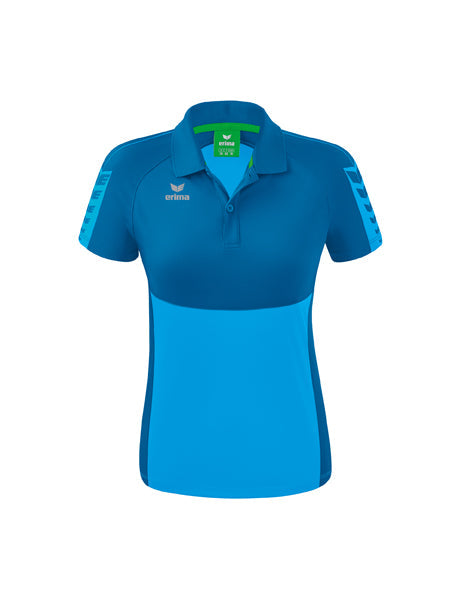 Six Wings Poloshirt Damen curacao/mykonos