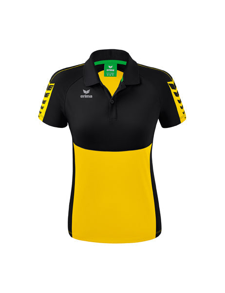 Six Wings Poloshirt Damen gelb/schwarz