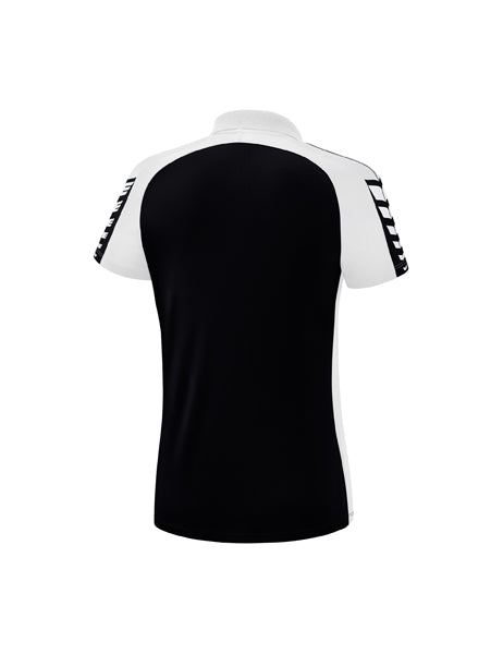 Six Wings Poloshirt Damen schwarz/weiß