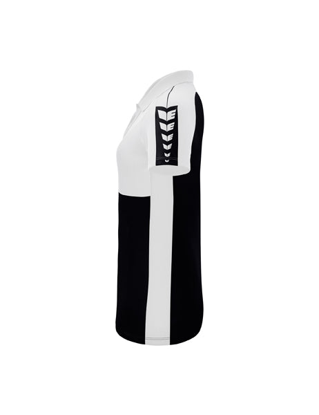 Six Wings Poloshirt Damen schwarz/weiß