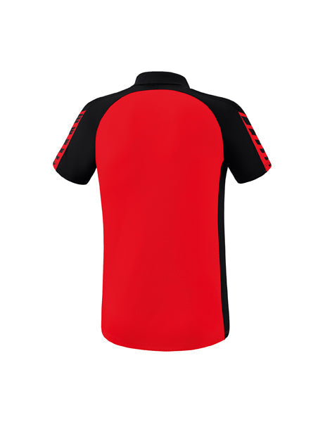 Six Wings Poloshirt Erwachsene rot/schwarz