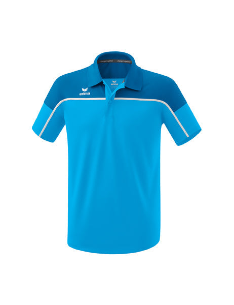 CHANGE by erima Poloshirt Erwachsene curacao/mykonos/weiß
