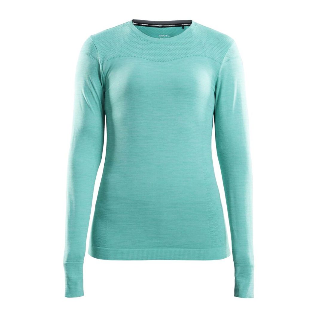 Fuseknit Comfort Rundhals Langarmshirt Damen