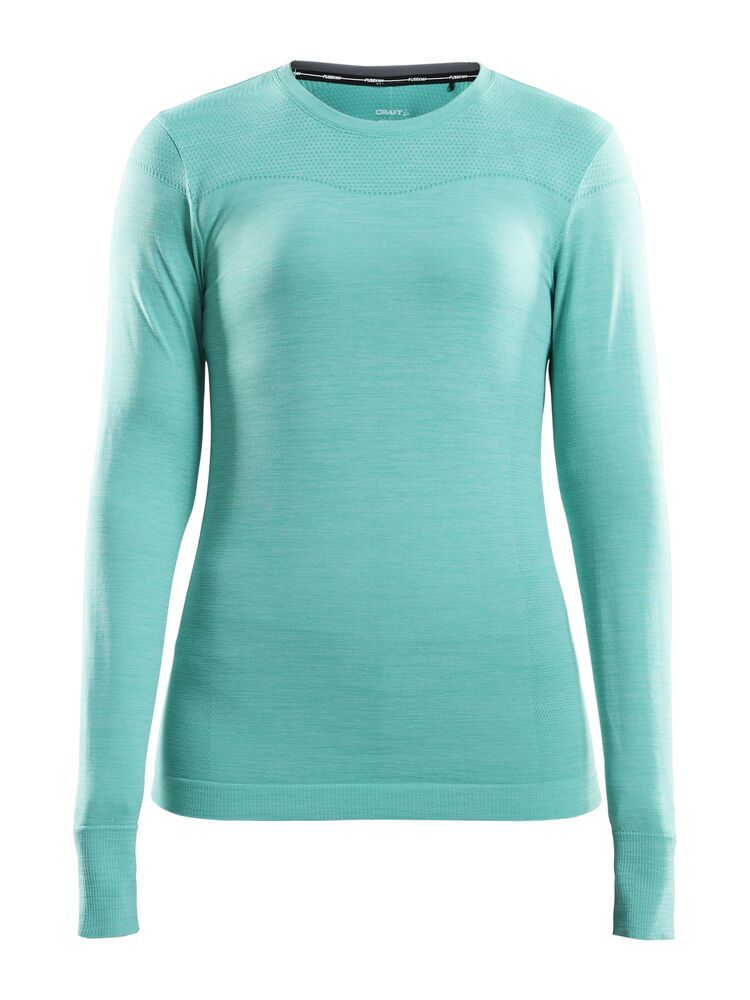 Fuseknit Comfort Rundhals Langarmshirt Damen