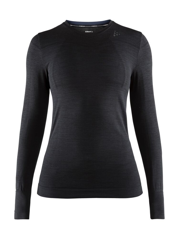 Fuseknit Comfort Rundhals Langarmshirt Damen