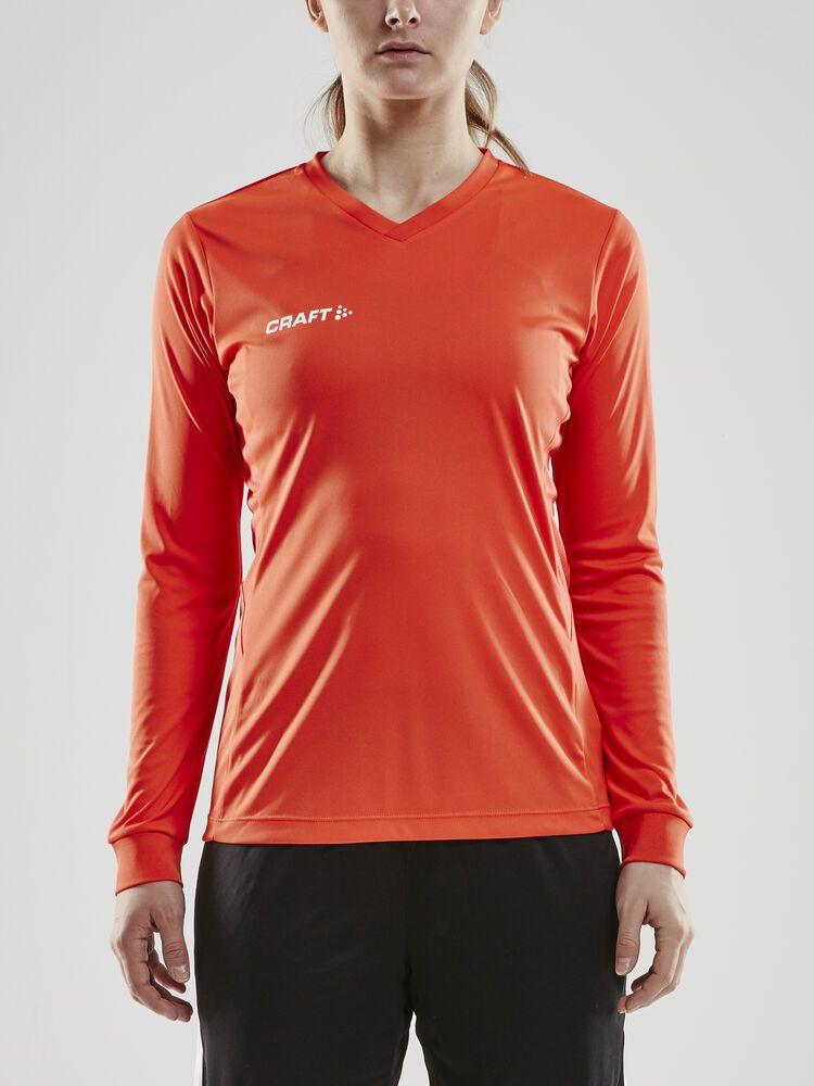 Squad Go Jersey Solid Langarmtrikot Damen