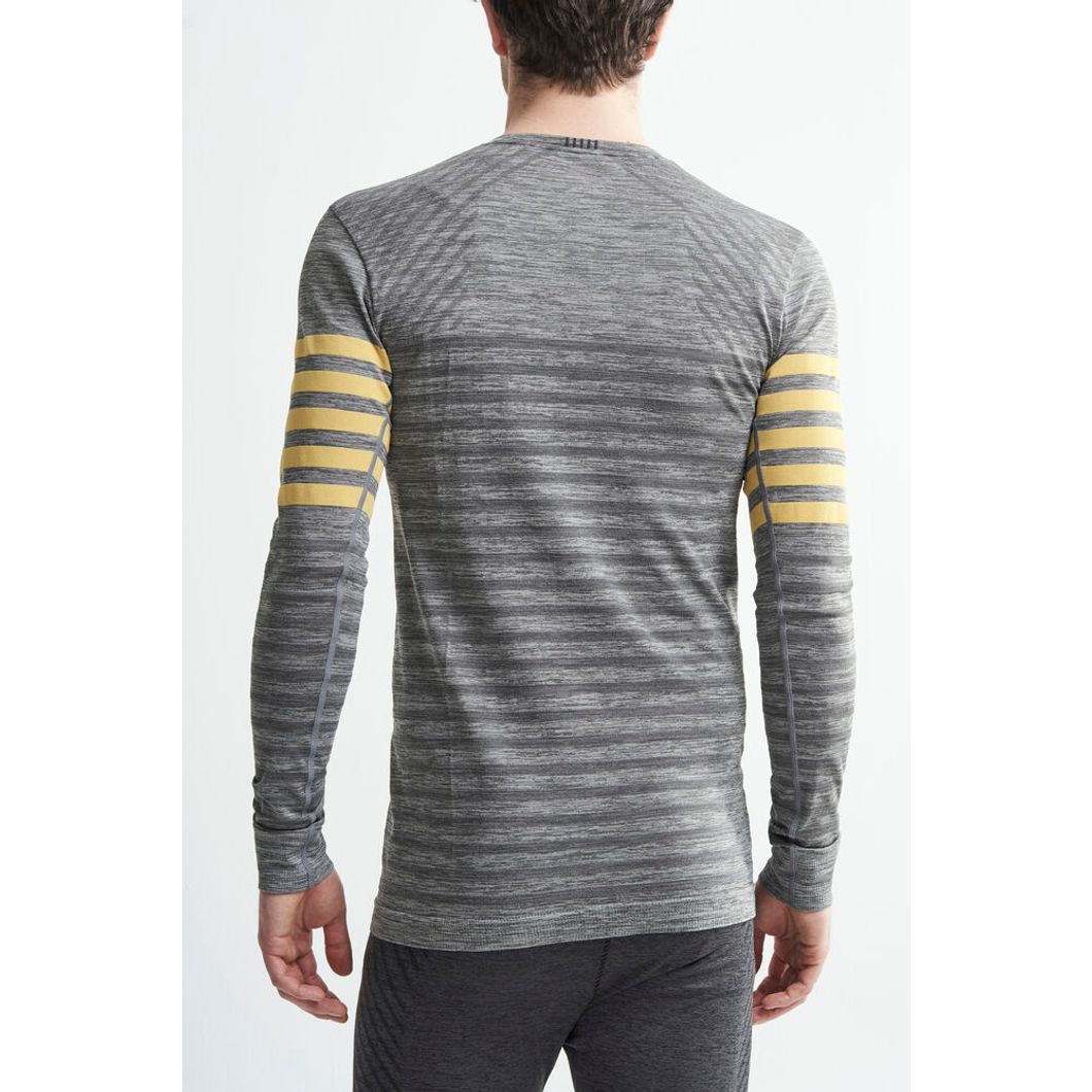 Fuseknit Comfort Blocked Rundhals Langarmshirt