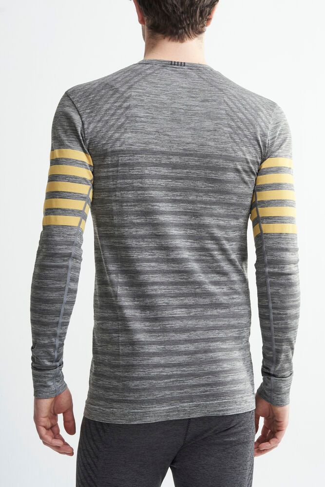 Fuseknit Comfort Blocked Rundhals Langarmshirt