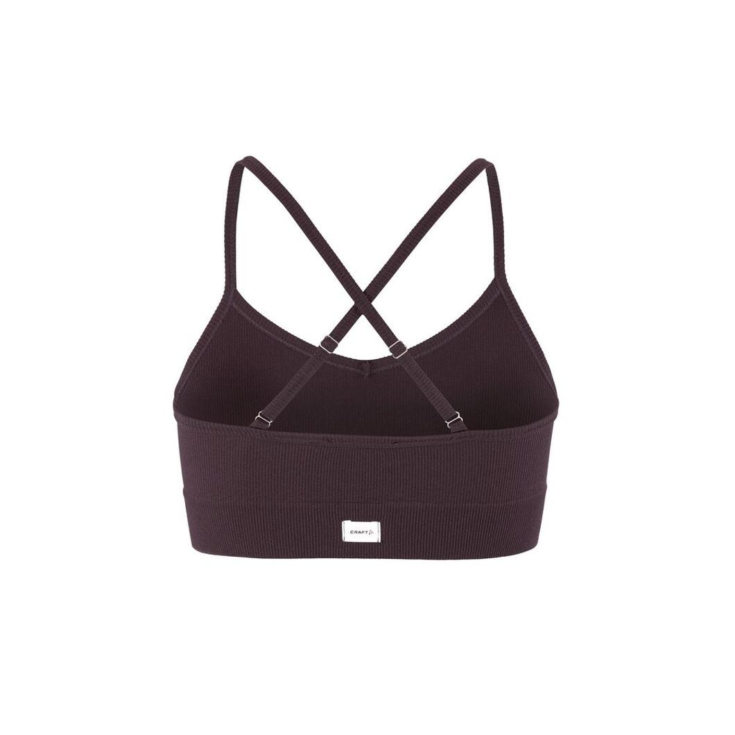 Collective Rib Strap Sports Bra Damen