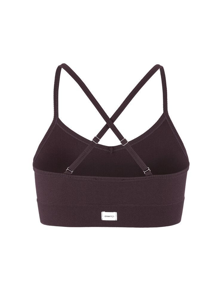 Collective Rib Strap Sports Bra Damen