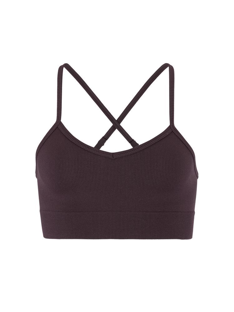 Collective Rib Strap Sports Bra Damen