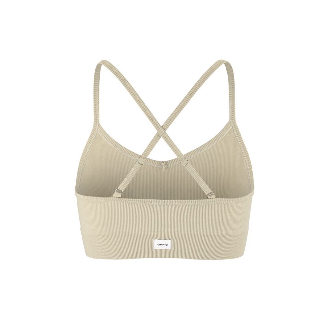 Collective Rib Strap Sports Bra Damen