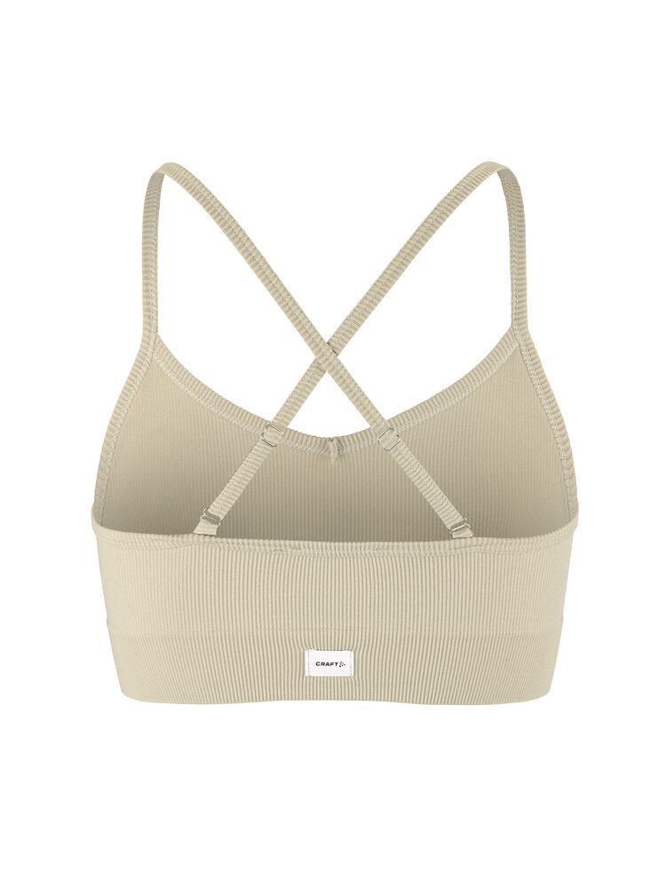 Collective Rib Strap Sports Bra Damen