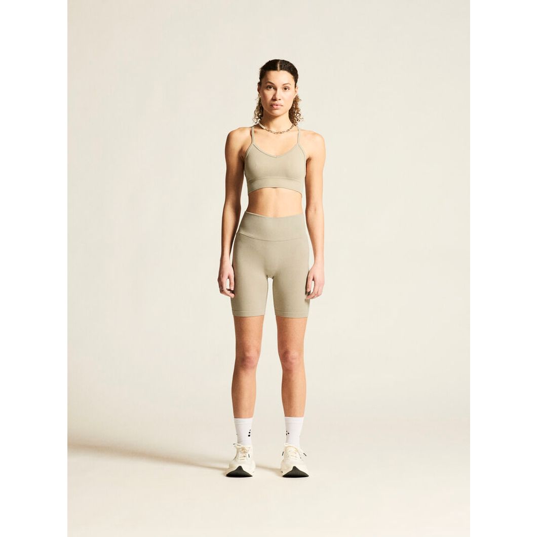 Collective Rib Strap Sports Bra Damen