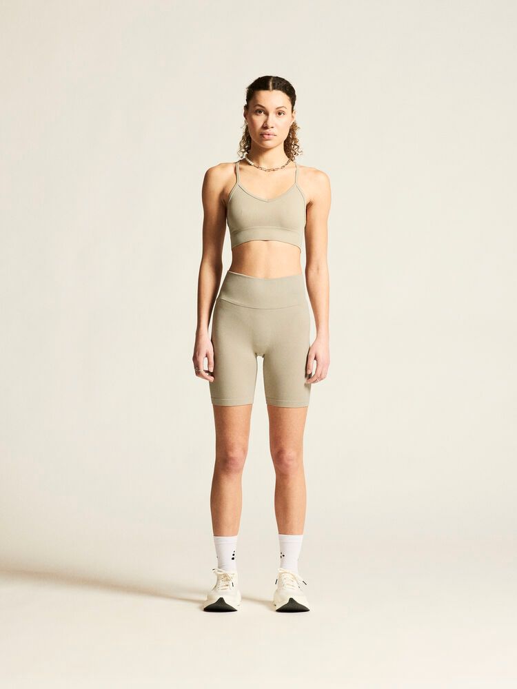 Collective Rib Strap Sports Bra Damen