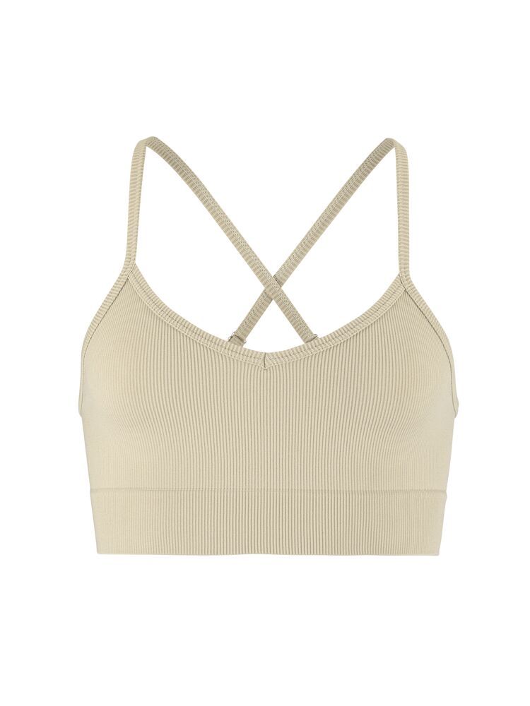 Collective Rib Strap Sports Bra Damen