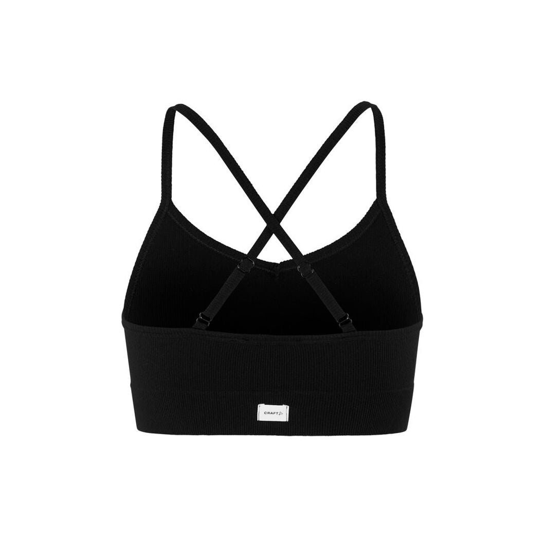 Collective Rib Strap Sports Bra Damen