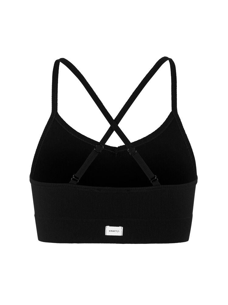 Collective Rib Strap Sports Bra Damen