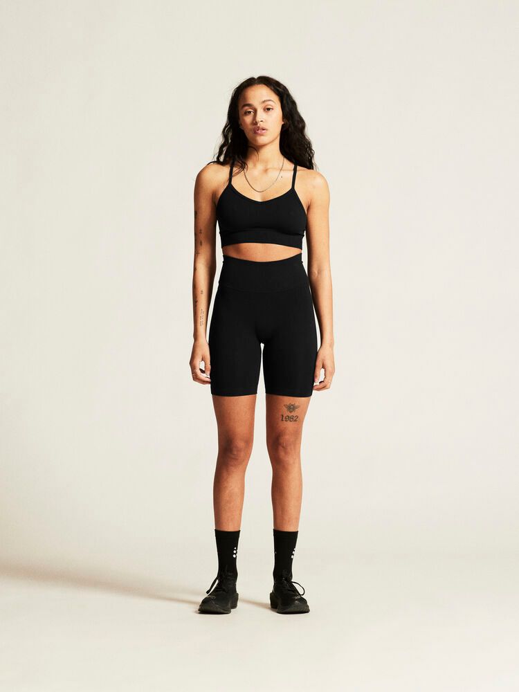 Collective Rib Strap Sports Bra Damen