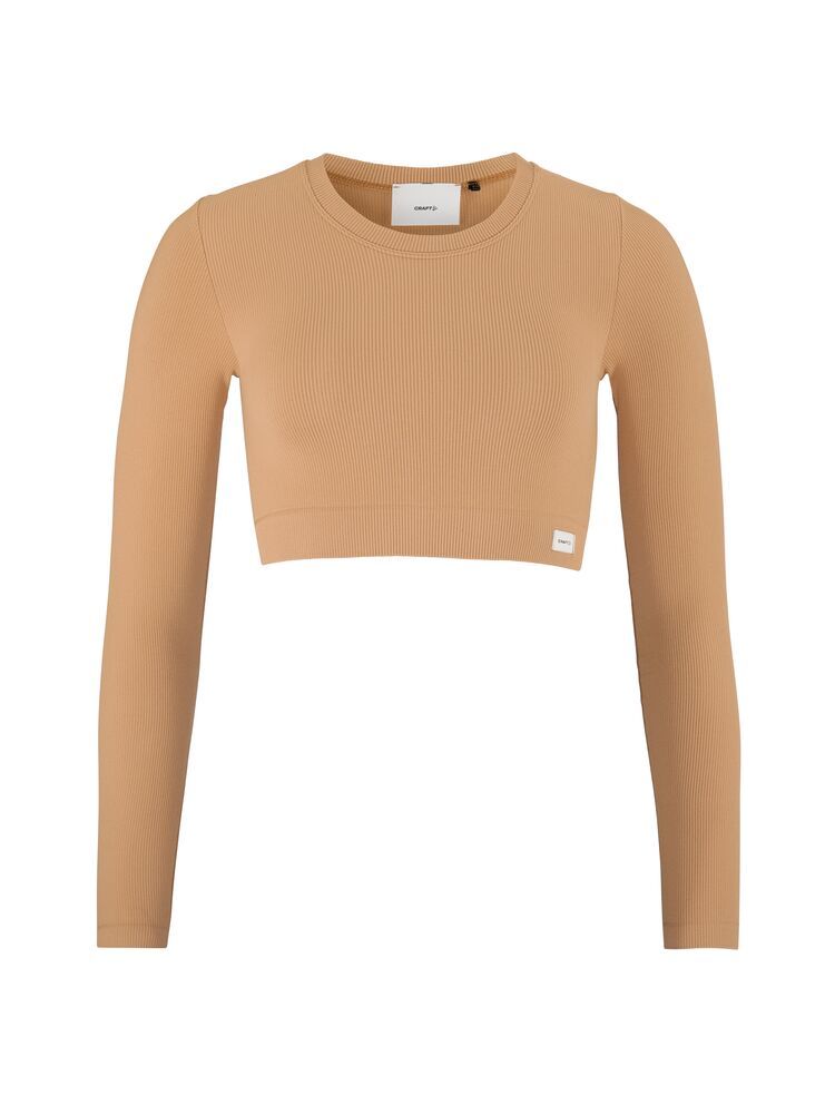 Collective Rib Cropped Longsleeve Top Damen