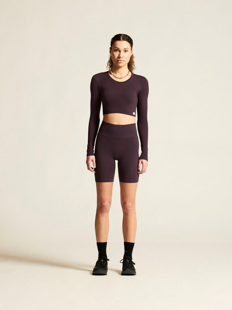 Collective Rib Cropped Longsleeve Top Damen
