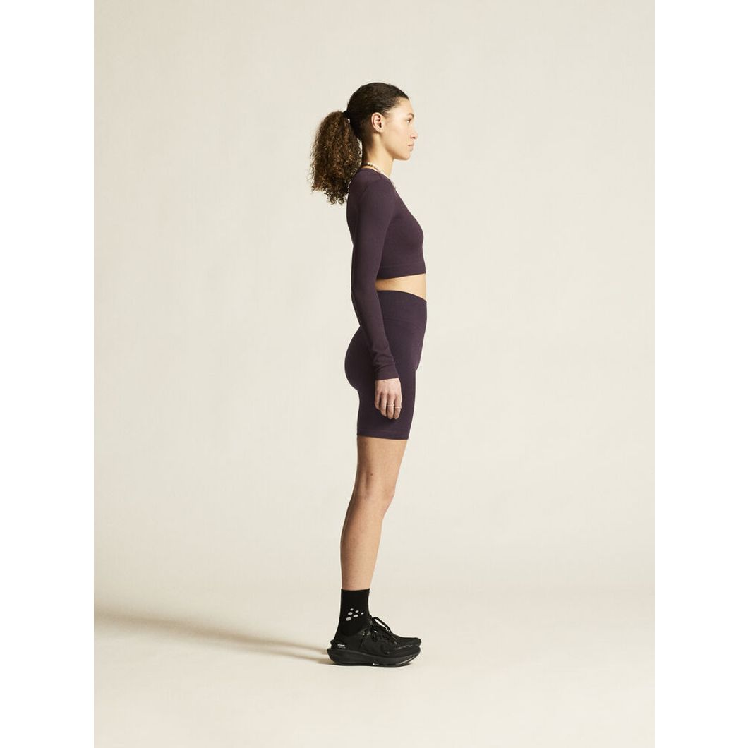 Collective Rib Cropped Longsleeve Top Damen