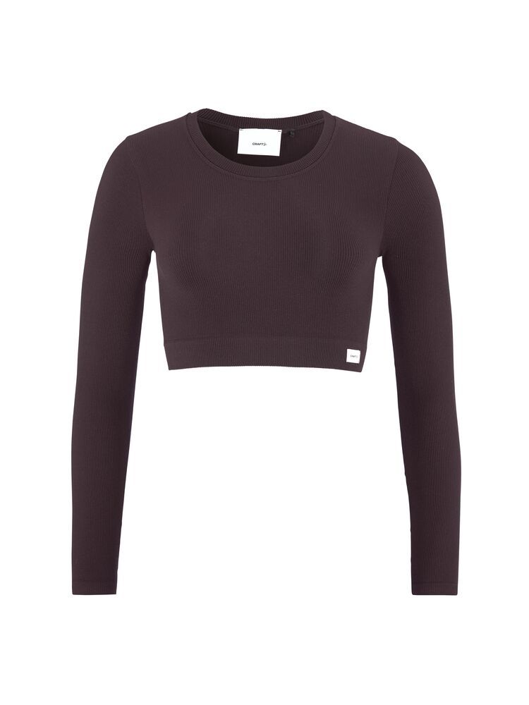 Collective Rib Cropped Longsleeve Top Damen