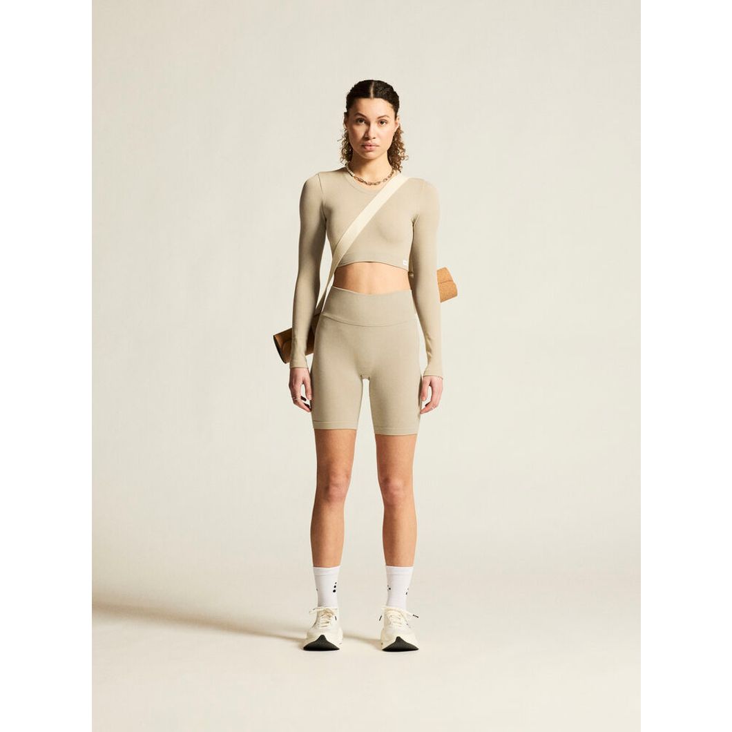 Collective Rib Cropped Longsleeve Top Damen