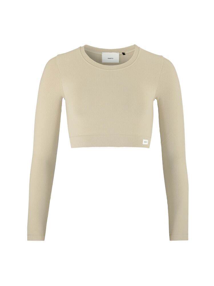 Collective Rib Cropped Longsleeve Top Damen
