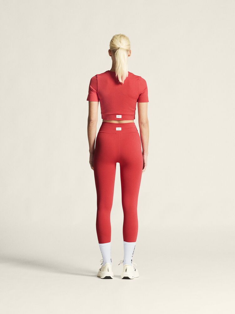 Collective Seamless Cropped Short Sleeve Top Damen