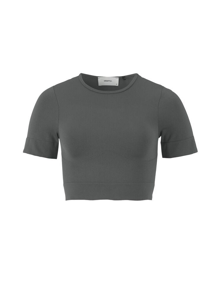 Collective Seamless Cropped Short Sleeve Top Damen