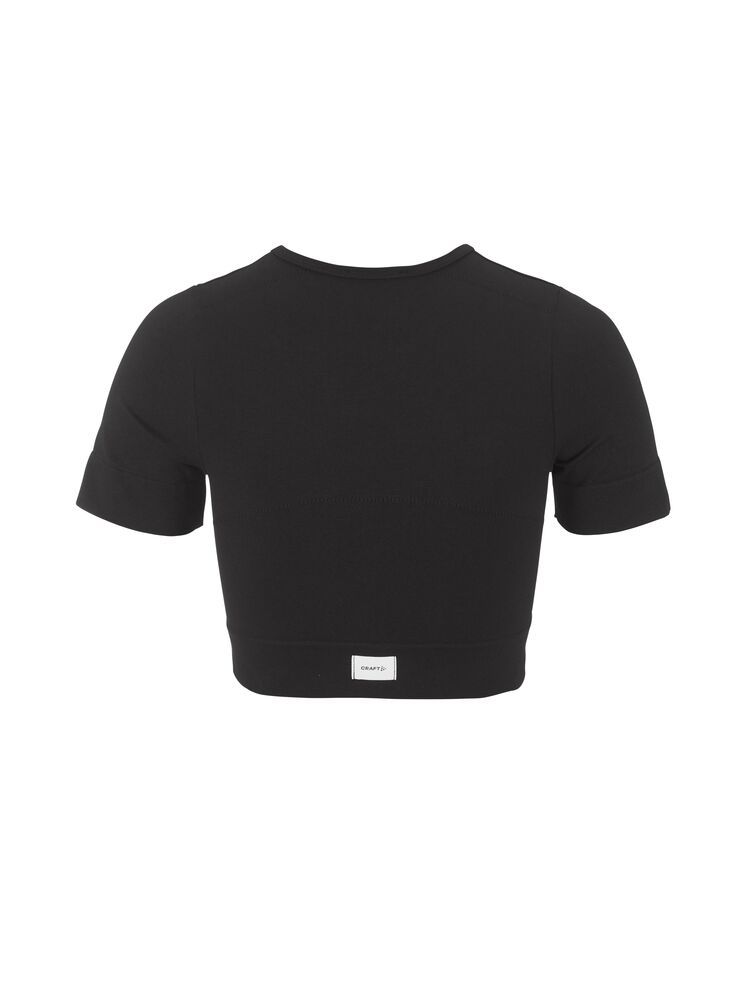 Collective Seamless Cropped Short Sleeve Top Damen