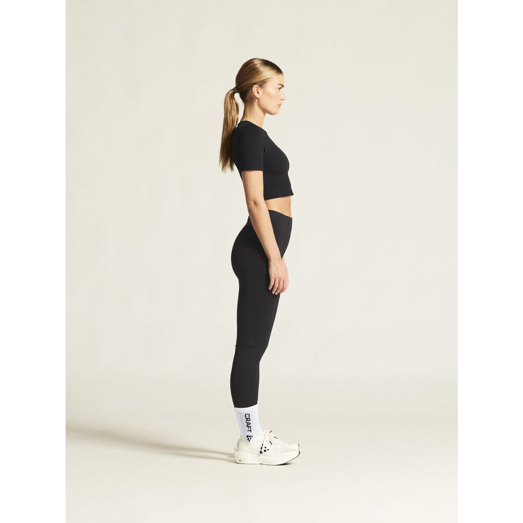 Collective Seamless Cropped Short Sleeve Top Damen