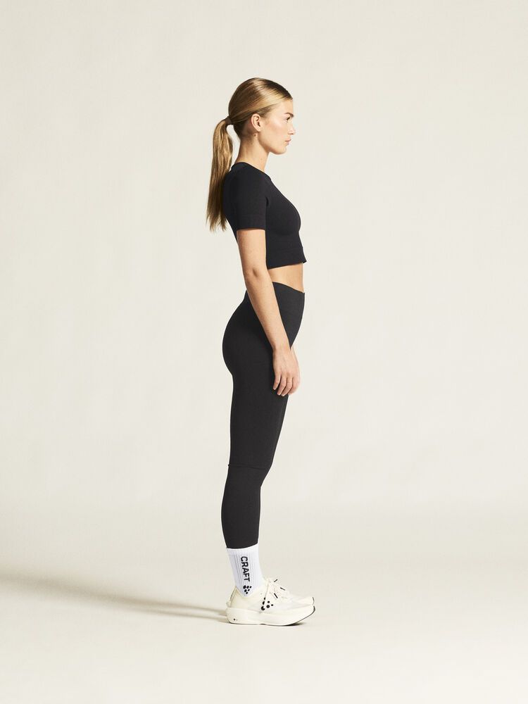 Collective Seamless Cropped Short Sleeve Top Damen
