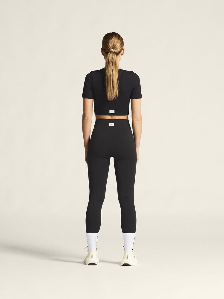 Collective Seamless Cropped Short Sleeve Top Damen