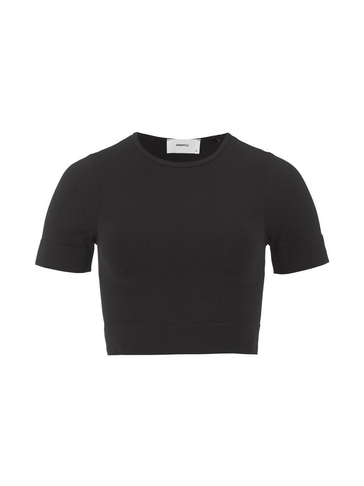 Collective Seamless Cropped Short Sleeve Top Damen