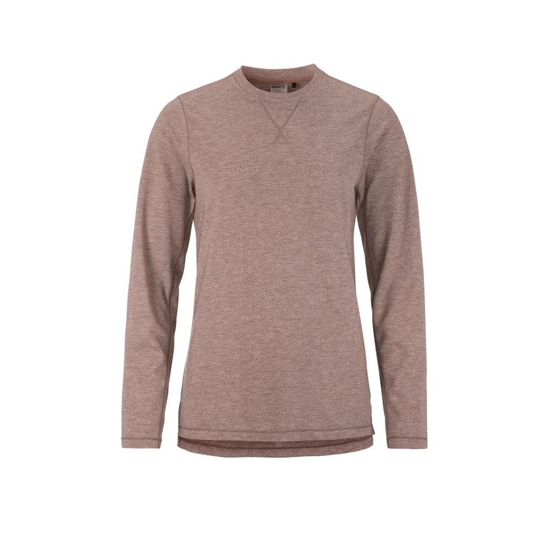 Thermal Mesh Crew Neck Damen