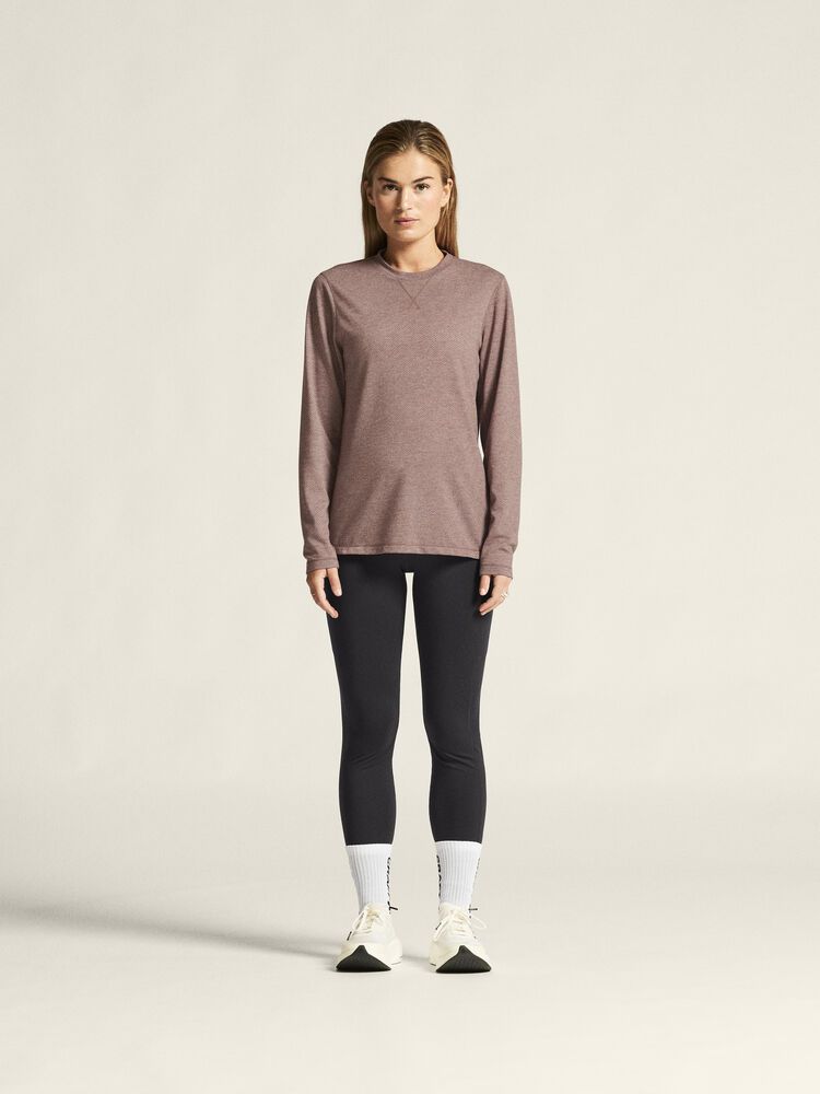 Thermal Mesh Crew Neck Damen