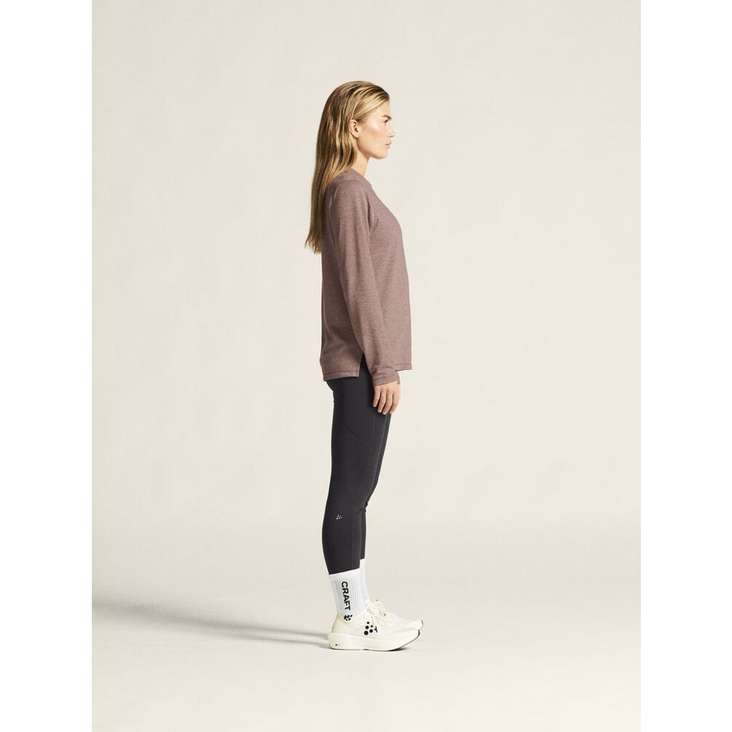 Thermal Mesh Crew Neck Damen