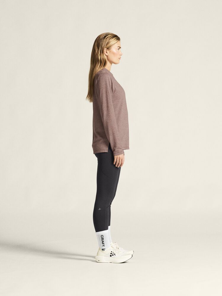 Thermal Mesh Crew Neck Damen