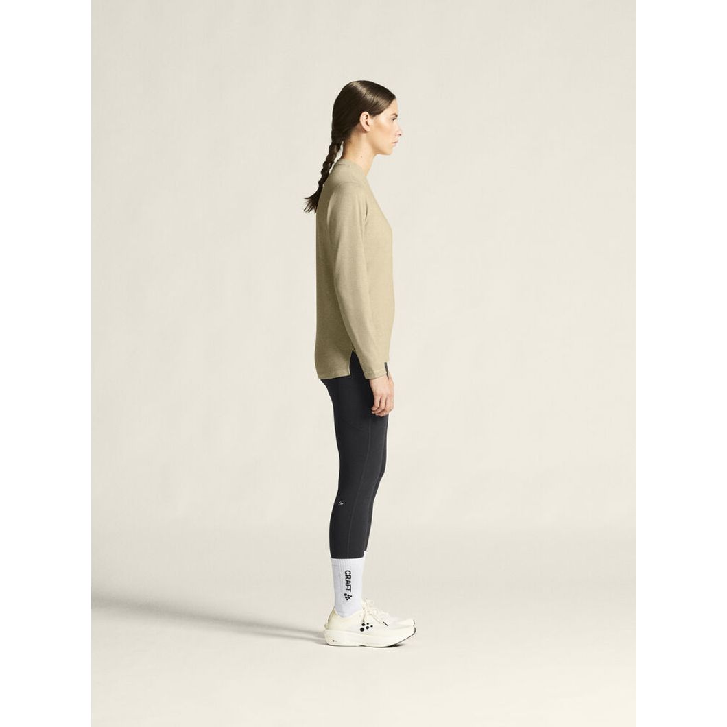 Thermal Mesh Crew Neck Damen