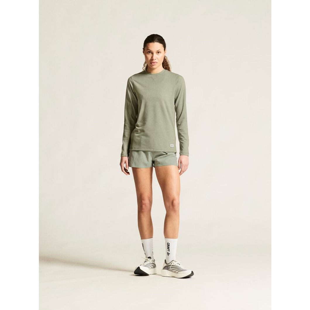 Thermal Mesh Crew Neck Damen